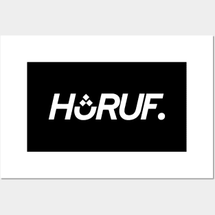 Huruf Box Logo (White) Posters and Art